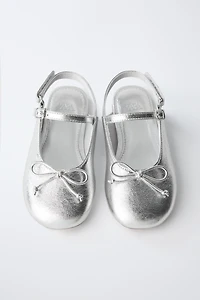 METALLIC SLINGBACK FLATS