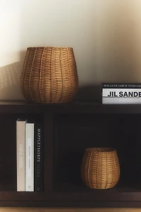 CORBEILLE OVALE ROTIN