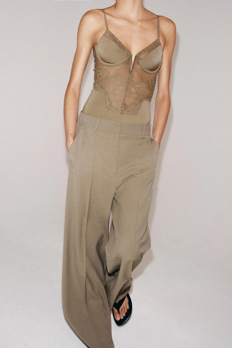 LACE POLYAMIDE BODYSUIT