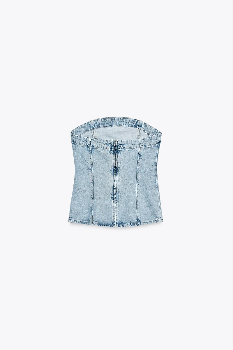Z1975 DENIM TUBE TOP