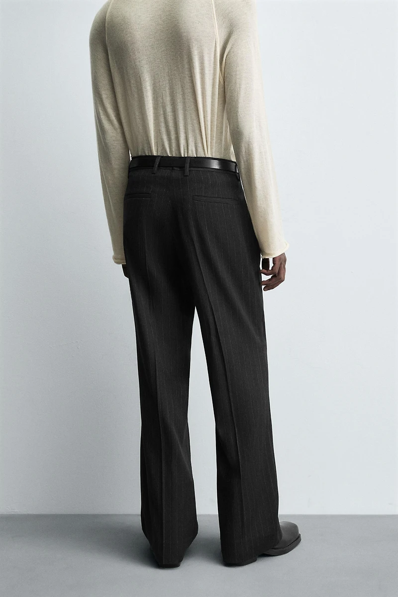 STRIPED SUIT PANTS