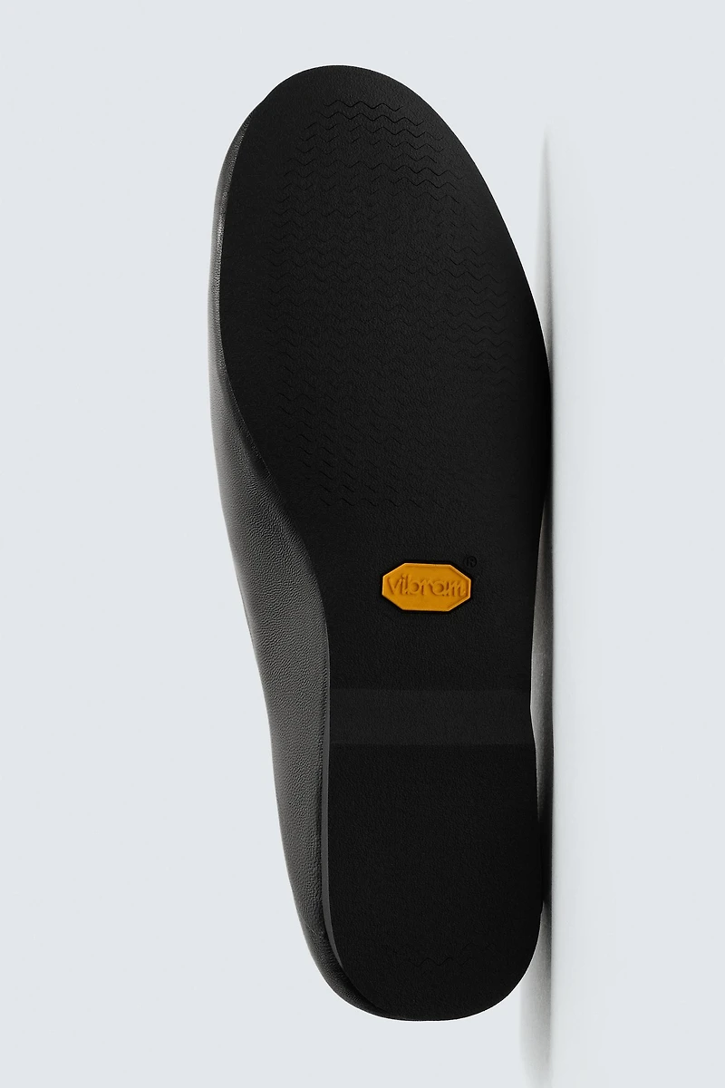 AARON LEVINE X ZARA VIBRAM® SOLE LEATHER LOAFERS