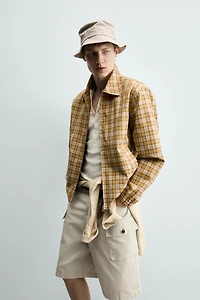 PLAID REGULAR FIT JACKET