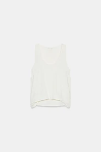 COTTON AND LINEN BLEND TOP