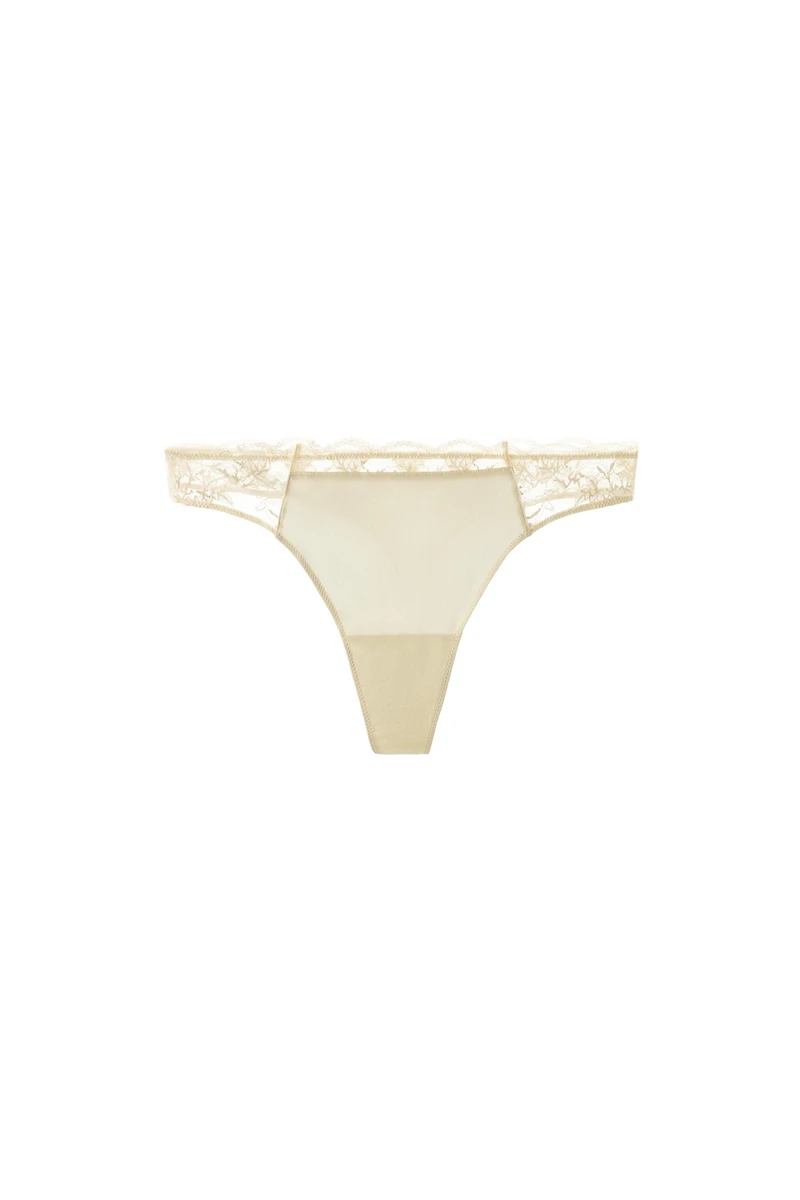 COMBINATION LACE THONG