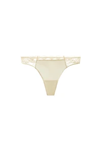 COMBINATION LACE THONG