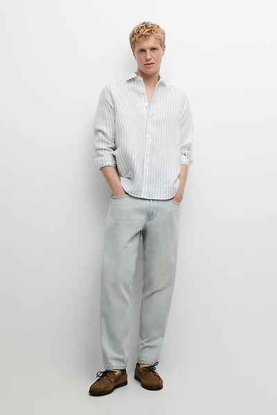 100% linen regular fit shirt