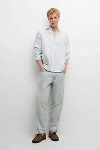 100% linen regular fit shirt