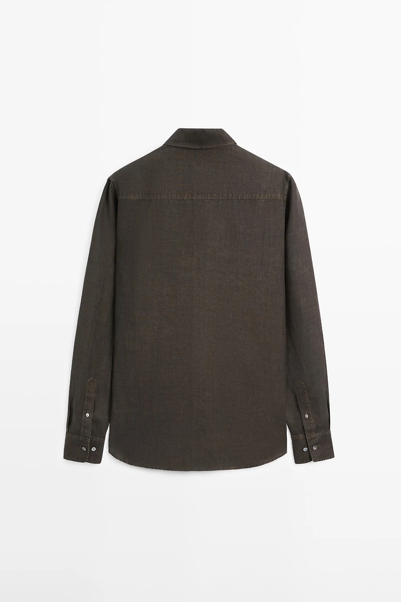 100% linen regular fit shirt