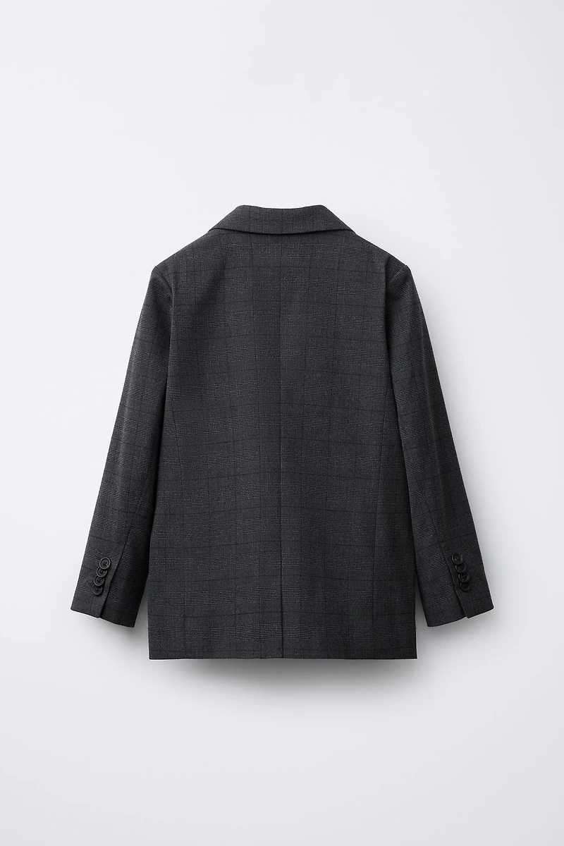 COMFORT PLAID SUIT BLAZER
