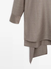 Blouse with tie neck - LIMITED