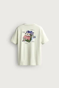 RELAXED FIT HOOK EMBROIDERY T-SHIRT