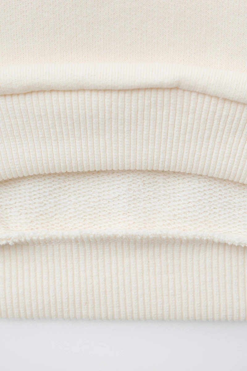 TEXT HEARTS SWEATSHIRT