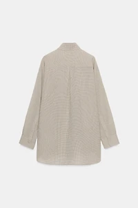 ZW COLLECTION TEXTURED OVERSIZED SHIRT
