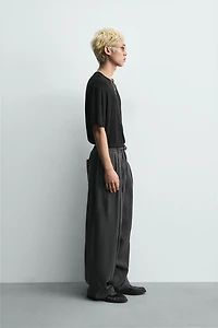 PANTALON FLUIDE À PLIS