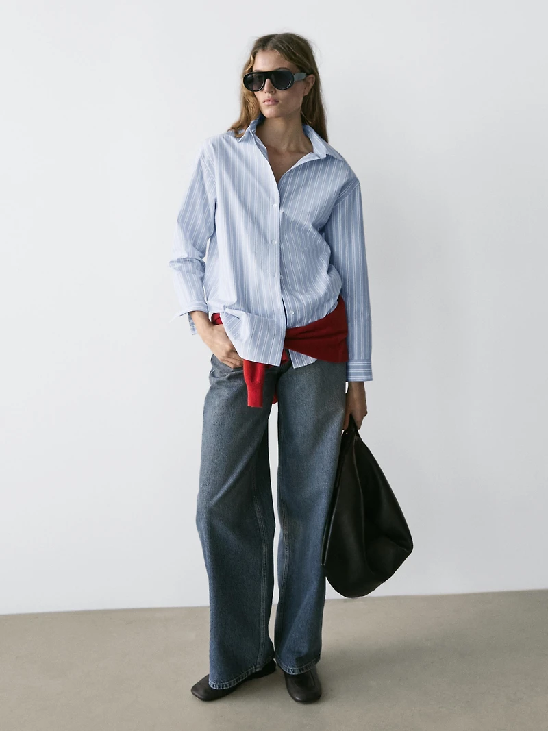 100% cotton striped shirt