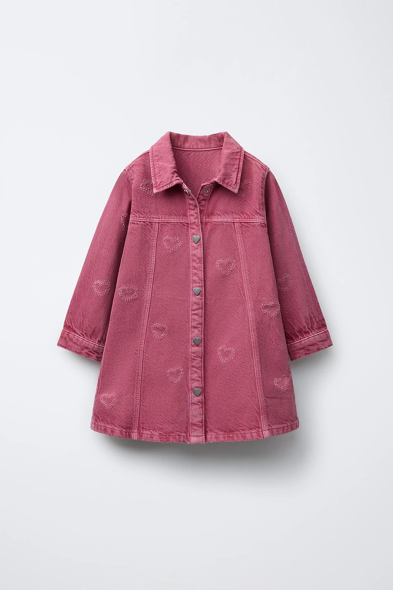 HEART TWILL DRESS
