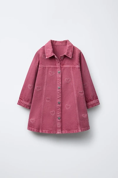 HEART TWILL DRESS
