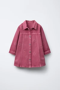 HEART TWILL DRESS