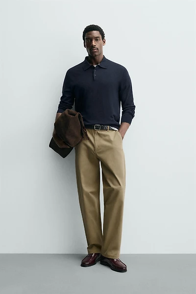 STRAIGHT FIT CHINO PANTS