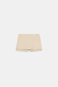 LOW-RISE WRAP SKORT