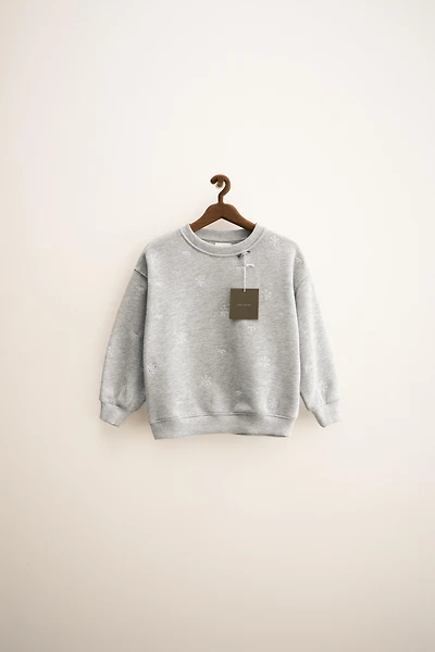 ZARA TIMELESS - FLORAL EMBROIDERED SWEATSHIRT