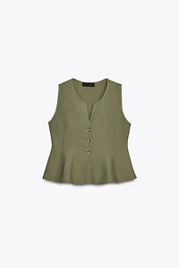 PEPLUM KNIT TOP