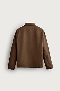 REGULAR FIT CANVAS OVERSHIRT