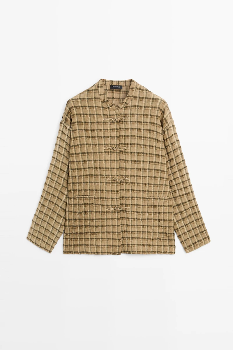 Flowing checkered shirt