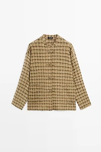 Flowing checkered shirt