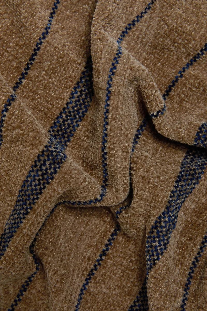 COUVERTURE CHENILLE RAYURES