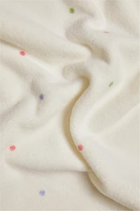 SERVIETTE ENFANT VELOURS À POIS