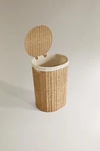 FABRIC-LINED LAUNDRY HAMPER