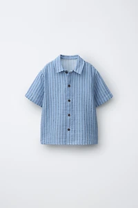 CHEMISE TEXTURÉE À RAYURES