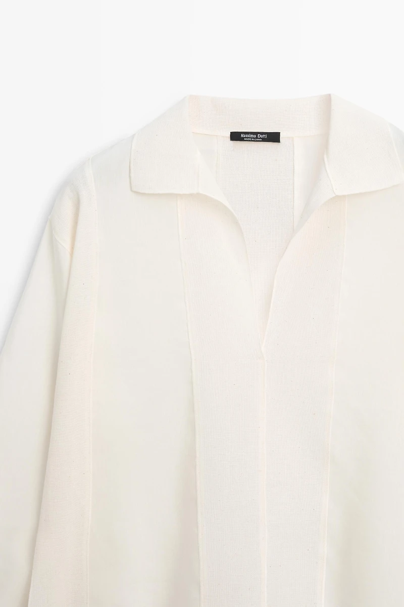 Blouse fluide coutures apparentes