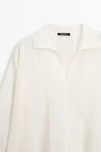 Blouse fluide coutures apparentes