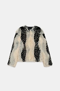 FAUX FUR SHORT COAT ZW COLLECTION