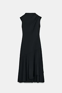 ASYMMETRIC MIDI DRESS