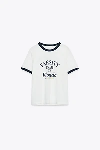 FLAMÉ TEXT T-SHIRT