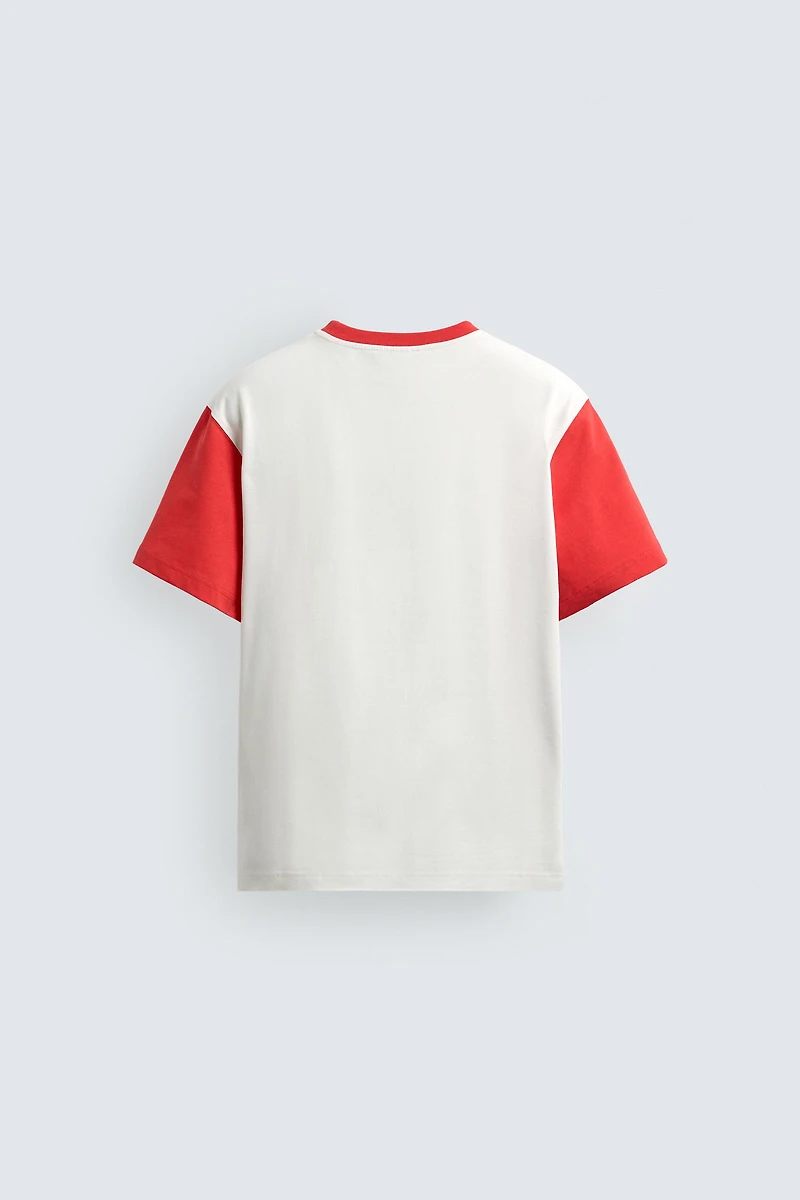 COLOR BLOCK PATCH T-SHIRT