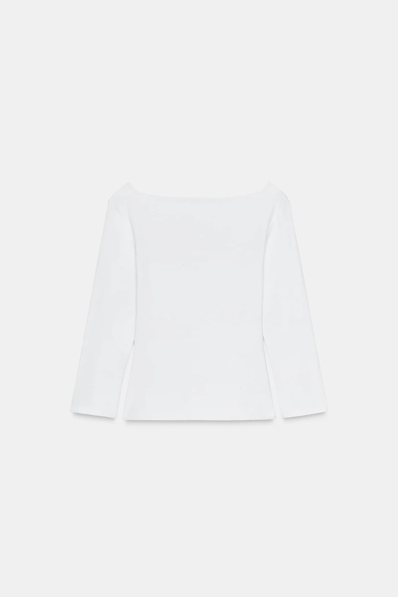 BOAT NECK T-SHIRT