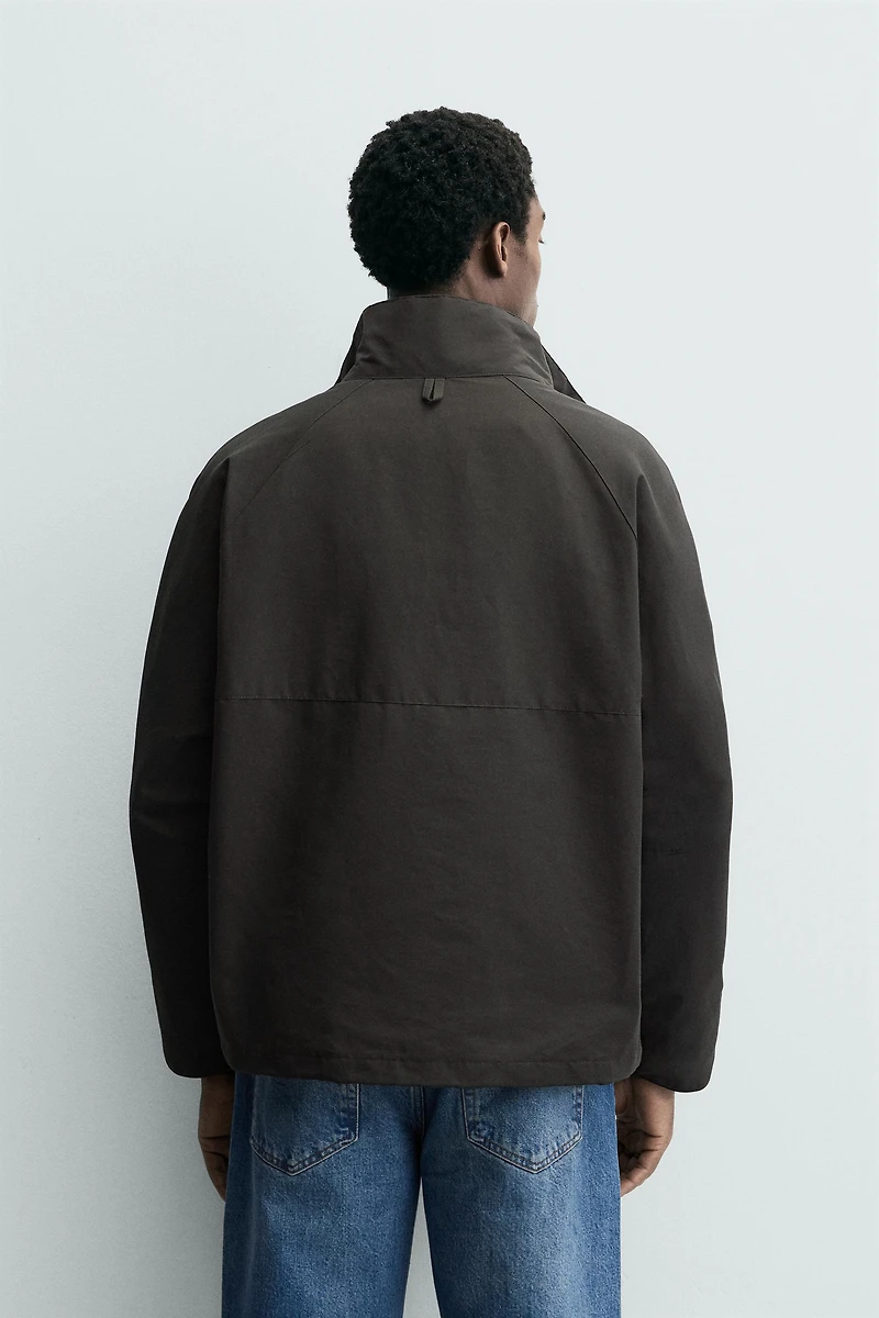 COTTON BLEND TECHNICAL JACKET