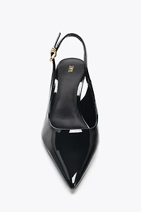 METAL BUCKLE HEELS
