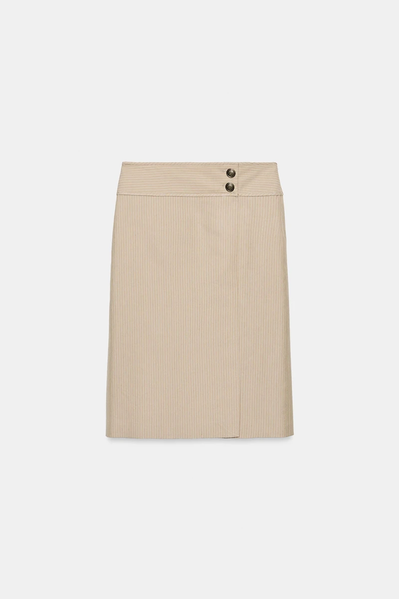 ZW COLLECTION STRIPED STRAIGHT SKIRT