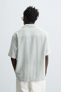 CHEMISE POLO STRUCTURÉE À CHEVRONS
