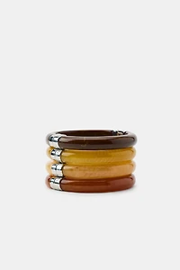 PACK OF 4 ARTICULATED BRACELETS