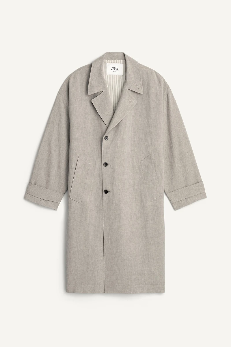 PARKA RELAXED FIT VISCOSE - LIN