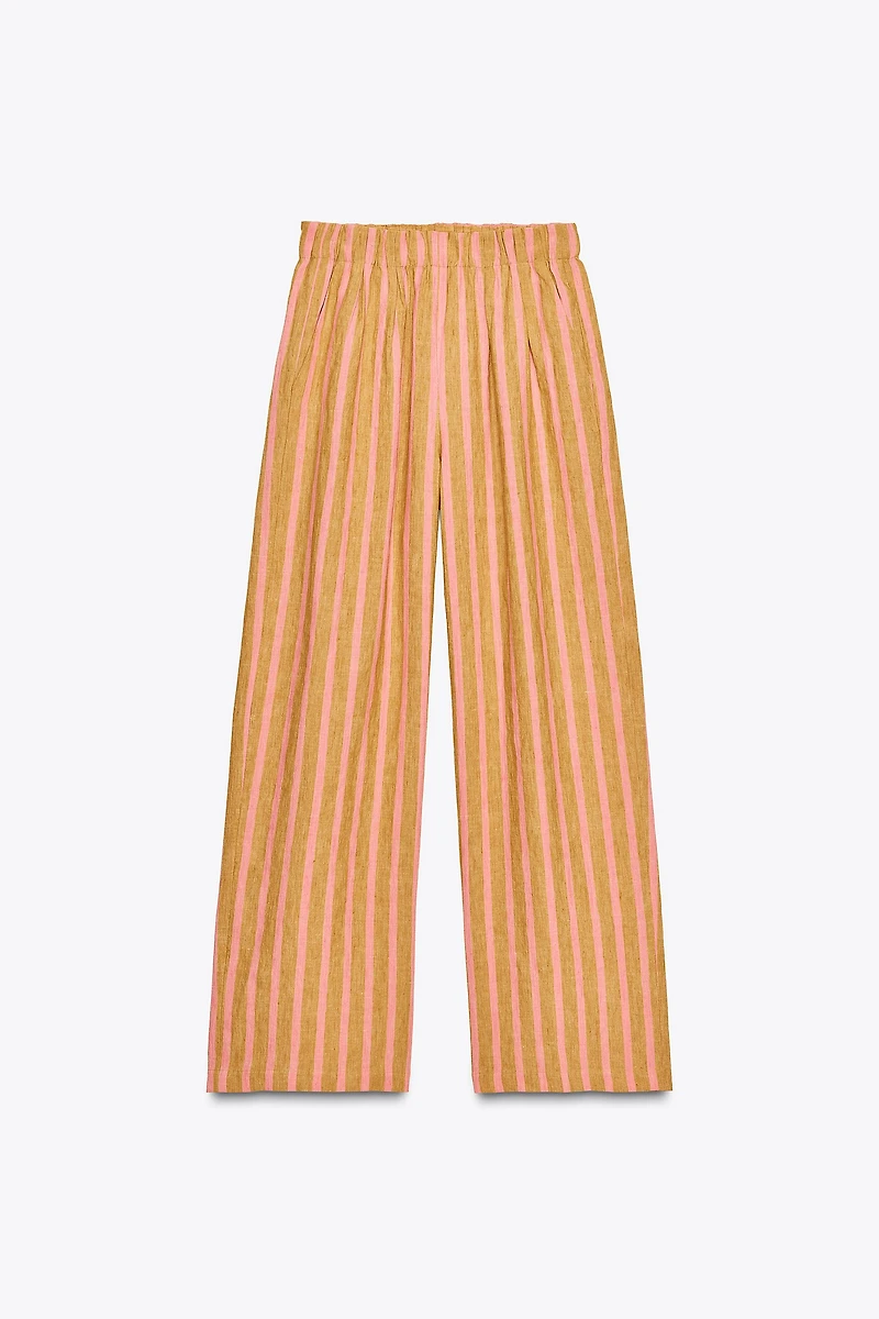 PANTALON MÉLANGE LIN RAYURES ZW COLLECTION