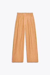 PANTALON MÉLANGE LIN RAYURES ZW COLLECTION