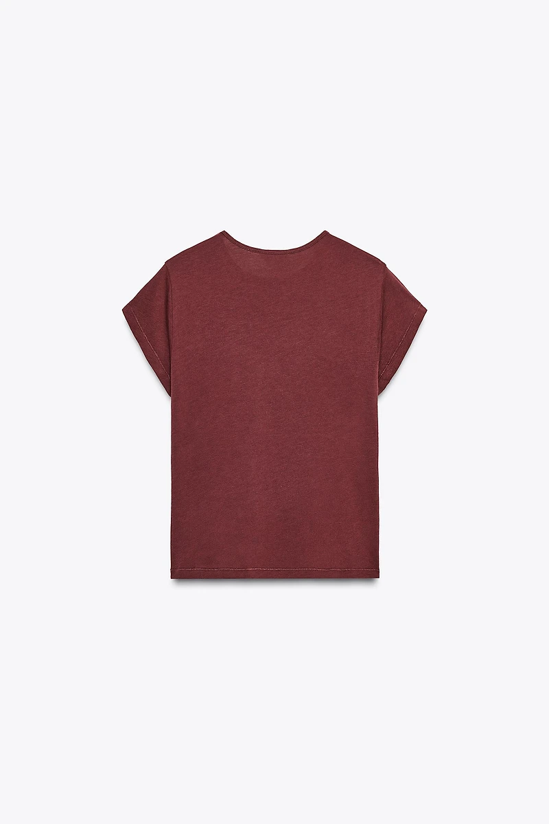 SHORT SLEEVE TEXTURED T-SHIRT